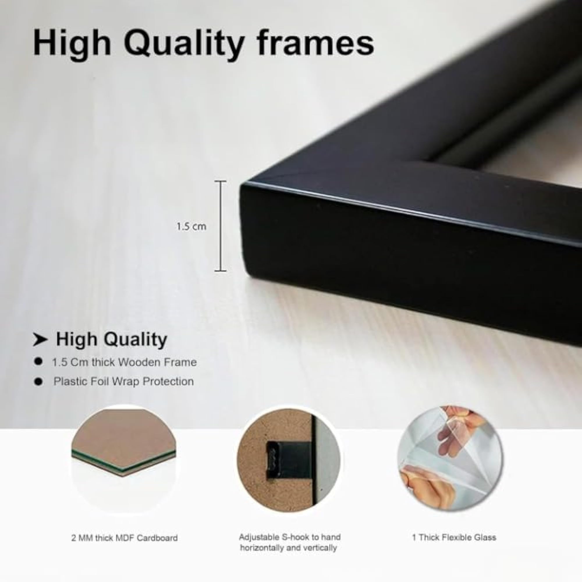 A4 Size Photo Frame, Wall & Tabletop Display