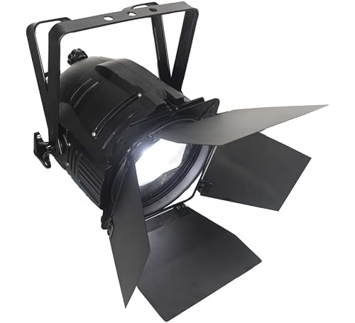 Zvh Par Light X1, 150W Cob White Led Manual Zoom(25°-80°),Cri 96 Dimmable Barn Doors, Dmx-Rdm, Par Light For Studio Lights Camera Photo Church Theater Stage Light #TOP23