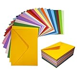 Farbige Briefumschläge 21 Farben, 84 Stück Farbige Umschläge für Geschenke 17.5 * 12.5cm, Bunte Umschläge für Geburtstage, Hochzeiten, Partys
