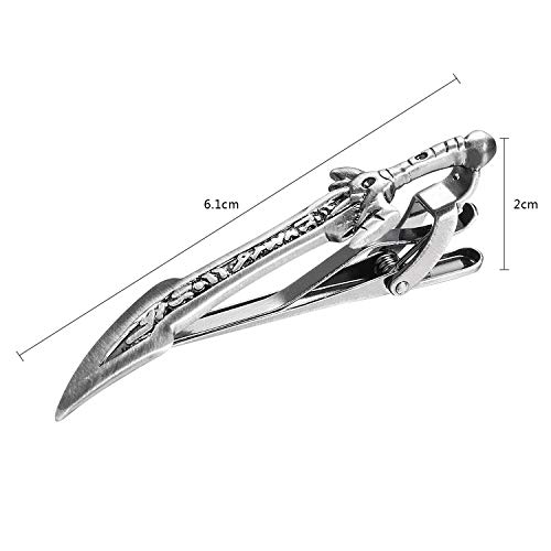 Image of Sword Tie Clip for Men Novelty Silver Gold Black Tie Bar Personalized Unique Party Jewelry Gift