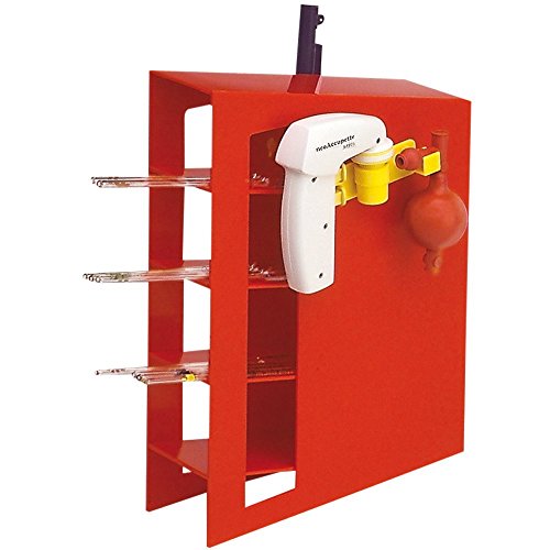 Rack pour pipettes neolab 1-1002 en plastique ABS rouge haute résistance