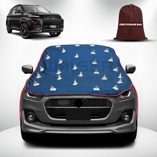 Image of WALSER Spike Car Cover for MG Hector | Anti-Climb Nail Guard for Dogs & Monkeys | Protects Bonnet, Roof & Dicky | UV, Dust & Snow Protection | Spike Cover with 4 Adjustable Hook