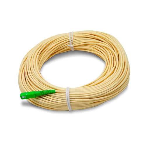 Silex | Acometida Interior FTTH 40 m SC/APC G657A2 4.0 mm Color Blanco Preconectorizada | Instalación interior robusta | Para técnicos | Conexión segura sin empalmes