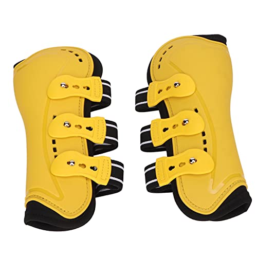 2 Peças de Botas de Suporte para Cavalo, Botas de Suporte de Tendão Respirável Equipamento Equestre