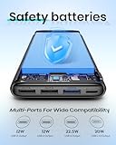 Power Bank 26800mAh Portable Charger - Hiluckey 22.5W PD Fast Charging External Battery Pack USB C Input & Output Mobile Phone Charger with LED Display Compatible with Smartphone Tablet - Image 9