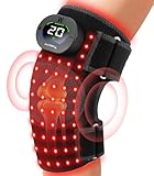 YUQBLITTY Red Light Therapy & Vibration Knee Massage Cordless, Multi-wavelength 660nm & 850nm Infrared...