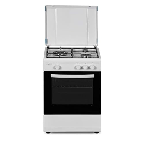 Cocina Gas 55cm 3 Quemadores Butano NEVIR NVR-CB3H Blanco