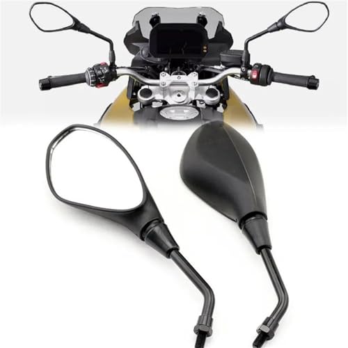 Espejos retrovisores laterales de motocicleta M10X1.25 con acabado para BMW F700GS 5