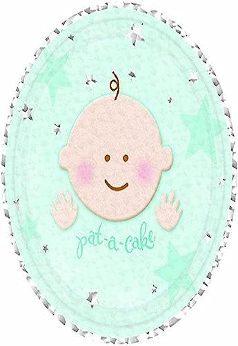 Amscan Pat-a-Cake Round Plates | Baby Shower