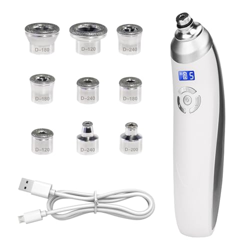 Microdermabrasion Gerät für Gesicht, Diamant-Dermabrasionsgerät für Hautpeeling und Mitesserentfernung, Tragbares Wiederaufladbares USB Gesicht Reinigungsgerät für Hautpflege Tiefenreinigung
