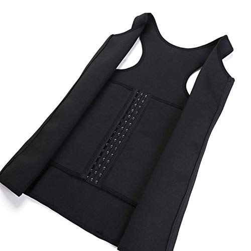 Moniclern Colete modelador de cintura para homens modelador corporal cintura ajustável sauna regata