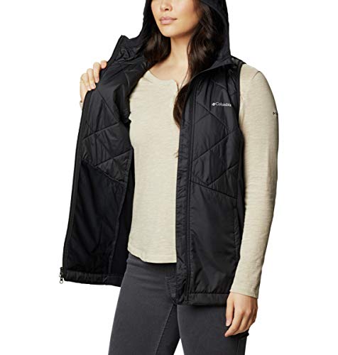 Columbia Colete feminino híbrido Piney Ridge preto
