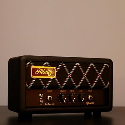 2025 Retroman Pre-Tube Guitar Amplifier Head -Compact and Powerful Amp for Professional Performances and Practice Sessions Black Color