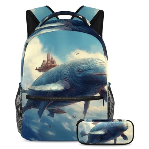 Sac à dos baleine de conte de fées idéal pour les cours et voyages