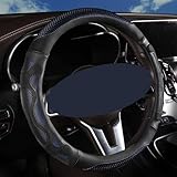 新型3D ハンドルカバーに適用トヨタ ヴォクシーノア 70系 80系 90系 ハンドルカバー【エンボス加工素材＋柔らかい接着剤】 3Dハニカムデザイン 車 ハンドルカバー ステアリングカバー 軽自動車 VOXY NOAH 70系 80系 90系 高級 通気性 滑り止め 四季通用 ホイールカバー 車ハンドルカバー 丸型/D型 カー用品 取付簡単