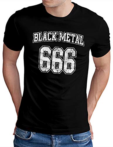 T-Shirt Hardrock Trash OM3 imprimé graphique résistant motif Satan 666