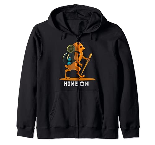 Pomeranian Dog Love-r Mountain Hiker Zip Hoodie, Black, S