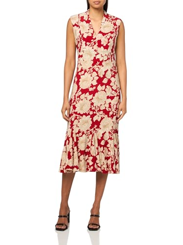 Image of Tommy Hilfiger Women's Cap Sleeve V Neck Empire Midi Dress