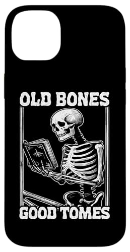 Old Bones Good Tomes Book Lover Bookworm �X�P���g���u�b�N �X�}�z�P�[�X iPhone 14 Plus �p