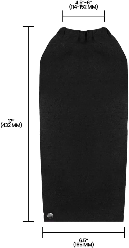 Zenport AG4021 Nylon Fruit Picking Sleeves, 1-Pair Black, Black
