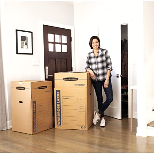 Bankers Box Smoothmove Wardrobe Moving Boxes, Short, 20 X 20 X 34 Inches, 3 Pack (7710902) #TOP6