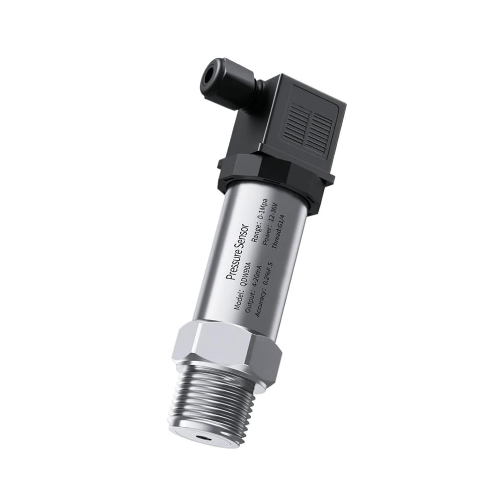 Xnuiasqe G1/4" 10bar 1Mpa 4-20mA 24V Pressure Transmitter Sensor for Oil Water Gas Detection
