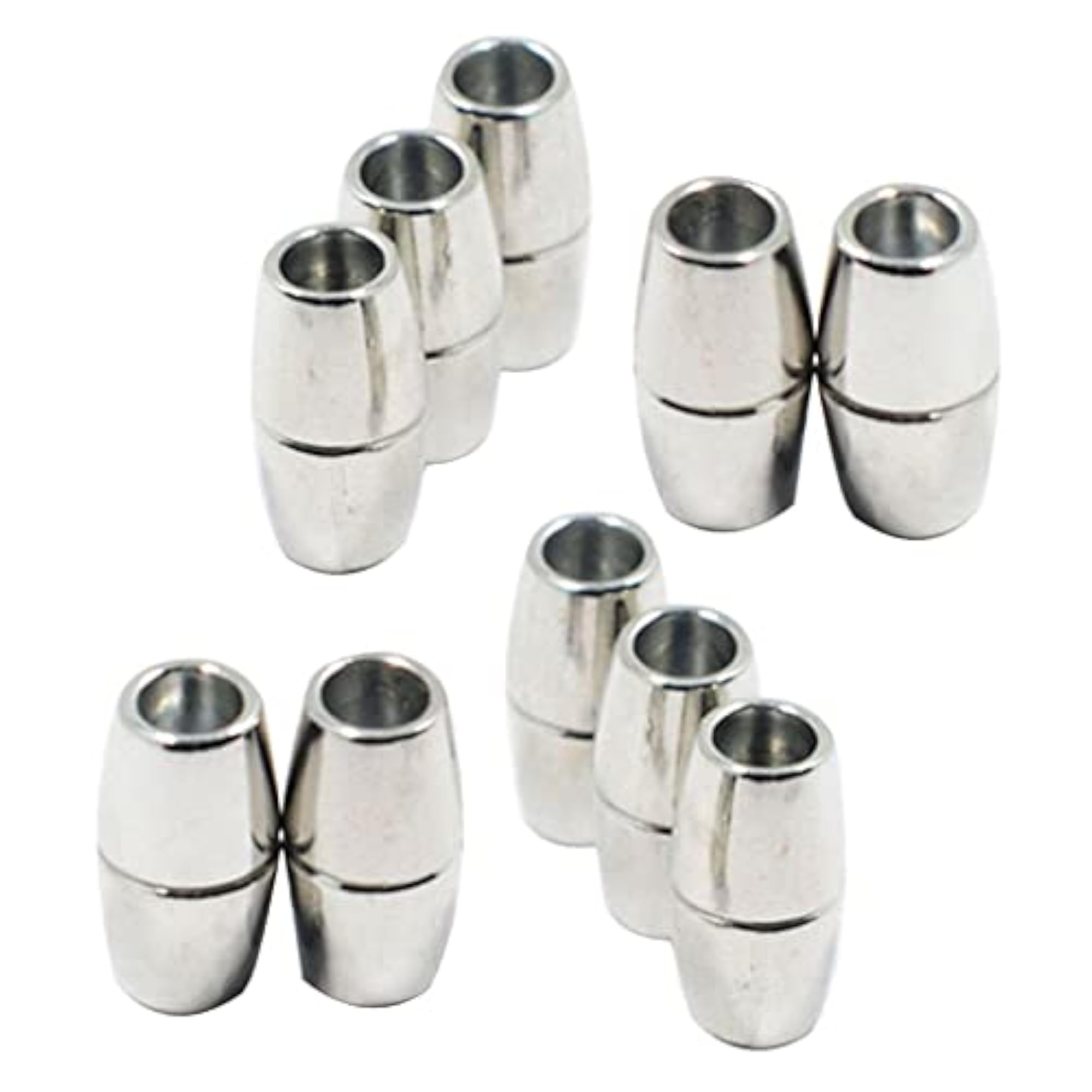 10pcs Round Alloy Magnetic Jewelry Clasps