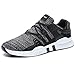 JACKSHIBO Sneaker Herren Laufschuhe Damen Leicht Sportschuhe Gym Turnschuhe Outdoor Schuhe Atmungsaktiv Freizeit Fitnessschuhe, 01 Grau 41 EU
