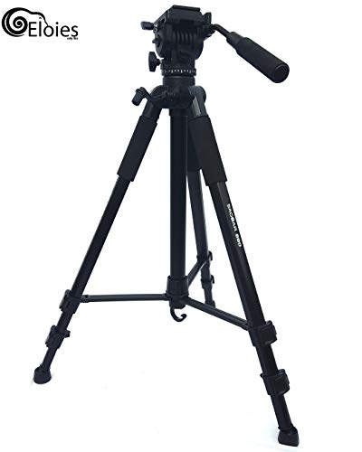 Image of Eloies Jaguar 880 Heavy Duty Professional Lightweight Photo Video Tripod for DSLR and Mobile Phones Action Cameras Max Height 6.5 Feet | Max Tube Diameter 30 mm | Free Mobile Tripod Holder