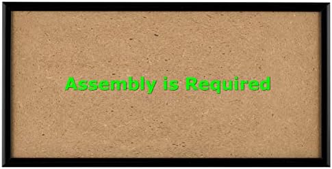 Quadro Frames 6x12 inch Picture Frame, Black, Style P375-3/8 inch Wide Molding, Box of 4