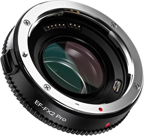 X-Mount Lens Adapter EF-FX2 Pro AF 0.71x Speed-Booster Compatible for Canon EF Lens to Fuji X-Mount Camera X-T100 X-T20 X-T10 X-T3 X-A20 X-A10 X-A5 X-E3 X-E2 X-PRO2 by VILTROX - Used condition - US$150.94