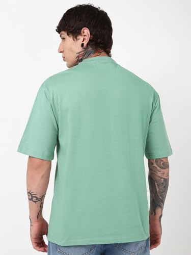 Image of Bewakoof Men's Graphic Print Oversized Fit T-Shirt