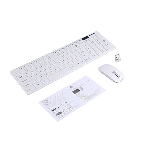 Wireless Keyboard and Mouse Combo Ultra Thin Compact Keyboards And Mice USB Receiver