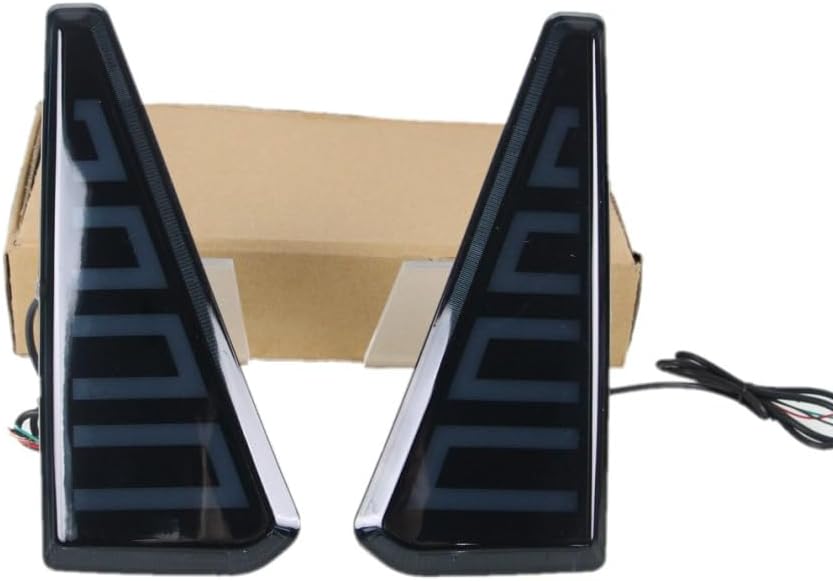 Car LED Light Guide Brake Lights Night Running Lights for Toyota Noah Voxy 80# 2015-2021, Black Shell