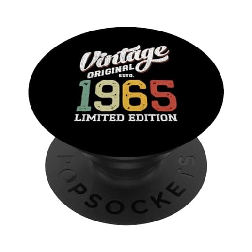Vintage 59 años cumpleaños 1965 edición limitada 59 cumpleaños PopSockets PopGrip Intercambiable