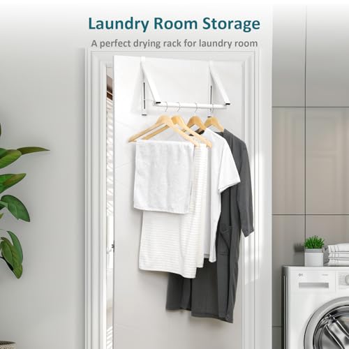 image for Optish Over The Door Clothes Hanger, Foldable Over The Door Hanger, Ov