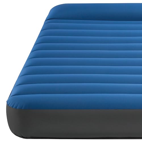 INTEX Materasso Camping Truaire Piazza E Mezza Con Tecnologia Fiber-Tech E Materiale Tpu Cm 137X191X22 Con Pompa Quick Fill Usb150 I.4 - 5