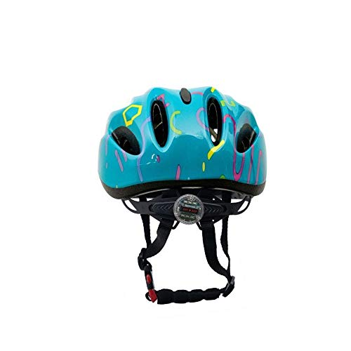Capacete para Ciclismo Infantil Tamanho P 48/53 cm Led Traseiro Tsw (Azul)