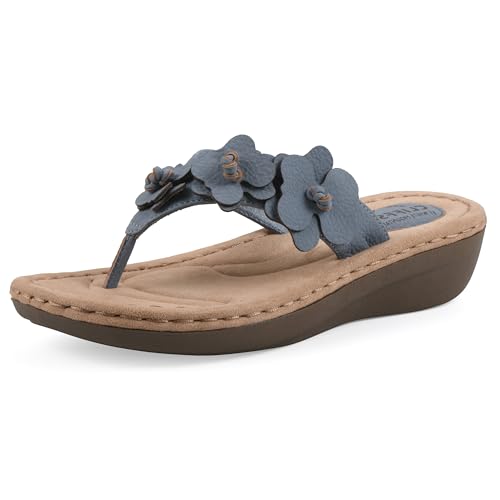 Image of Cliffs by White Mountain Women's Cushioned Cassilia Floral Sandal