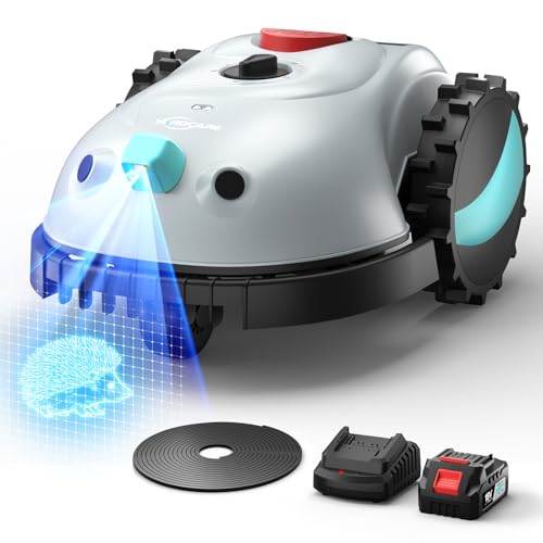 YARDCARE V100 Robot Lawn Mower with HD Vision Navigation, Smart