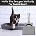 CatGuru Premium Cat Litter Scoop Holder, Scooper Caddy, Scoop Stand Pairs with Any Litter Box and Fits Most Cat Litter Scoops (Gray)