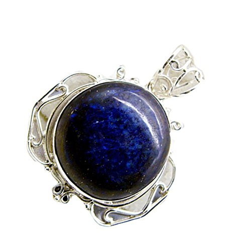 Pendentif en lapis lazuli bleu et argent pour illuminer vos tenues au quotidien