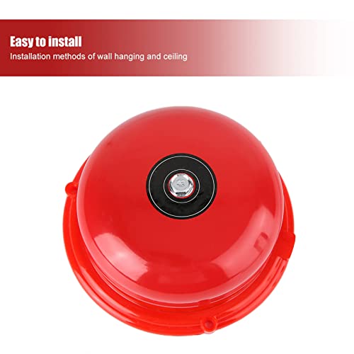 Campainha Elétrica de Alto Volume de 100 Db, Campainha Interna de Controle de Incêndio de Aço Inoxid