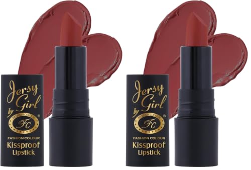 Image of JERSEY GIRL BY FASHION COLOUR Kissproof Matte Lipstick| Lightweight & Longlasting | Matte Finish | Stay up to 12hrs | Available In Fab Shades | Highly Pigmented |Bordeaux (Pack of 2)