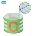 PATIKIL 12.2x2.5 Soccer Captain C Armband, 3 Pack Nylon Unisex Elastic Arm Badge Adjustable for Youth Adult Team Training, Green