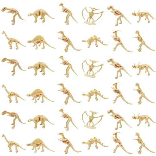 36PCS Dinosaur Bones Mini Dinosaur Figures Fossils Party Decorations