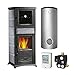 Produktbild La Nordica KS3709 Termorossella Plus DSA Forno 4.0 Wasserführender Kaminofen Speckstein Komplett-Set Hygienespeicher SH 750