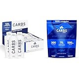 Carbs Fuel Energy Gel 50g (18 Pack) + Sport Drink Mix 1000g | 1900g of Carbs | 50g Running Gel & 75g Drink Serving | Vegan, Gluten Free, No Preservatives, No Flavors | Effective Fueling for Athletes
