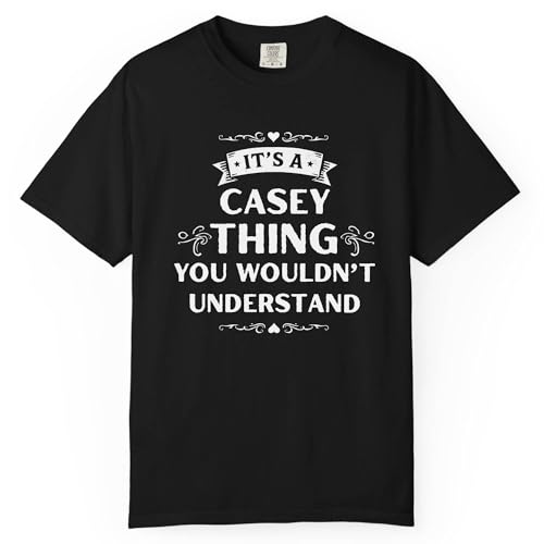 Funny Casey Name T-Shirt Black