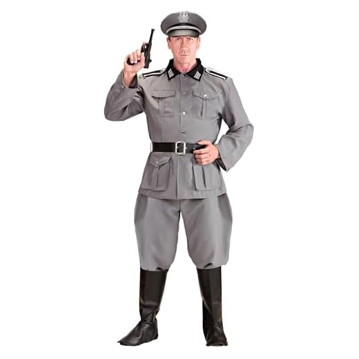 W WIDMANN MILANO Party Fashion Costume Soldat, Men, 44724, Gris, XXL